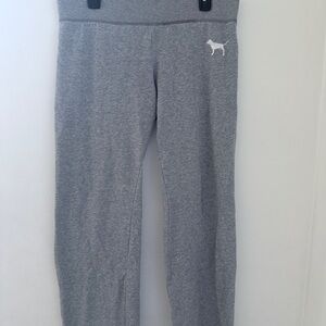 Victoria’s Secret PINK Gray Lounge Pants | Wide Leg | Logo Back | Size M